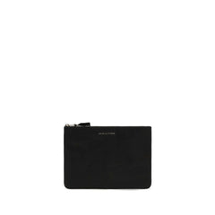 Billetera Comme Des Garçons en cuero negro Bos Taurus