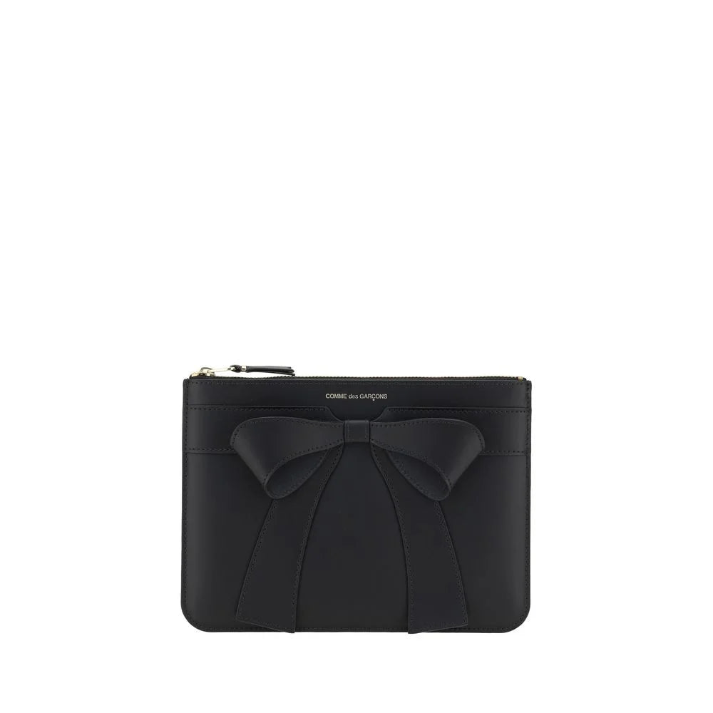 Comme Des Garçons Black Calf Leather Bos Taurus Wallet