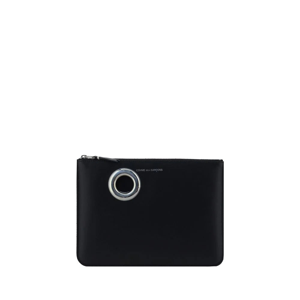 Comme Des Garçons Black Calf Leather Bos Taurus Wallet