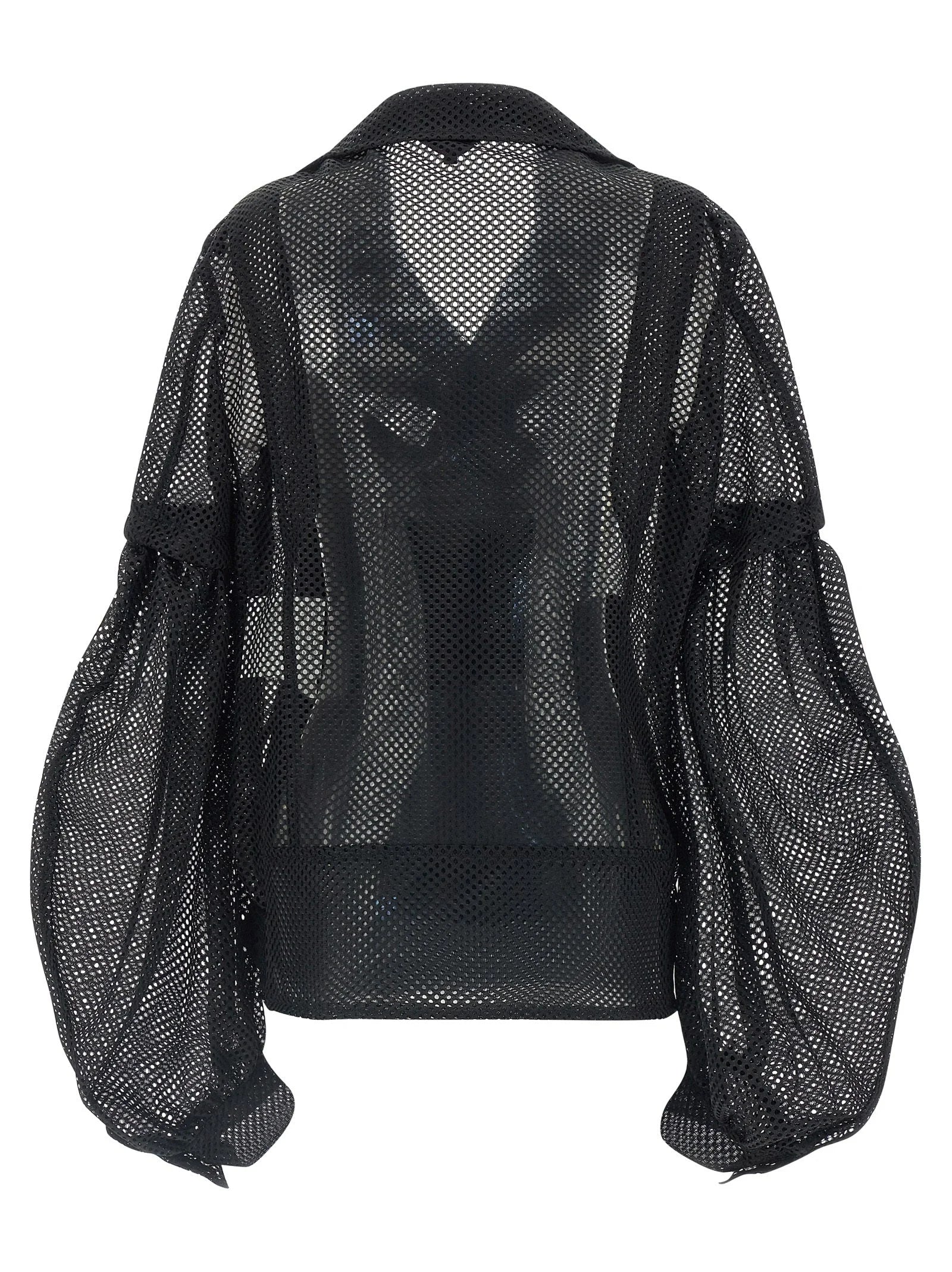 Comme Des Garçons Black Polyester Biker Jacket - XL
