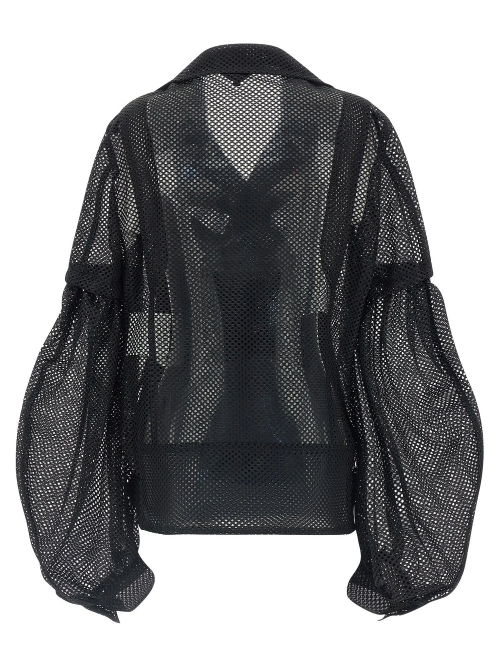 Comme Des Garçons Black Polyester Biker Jacket - XL