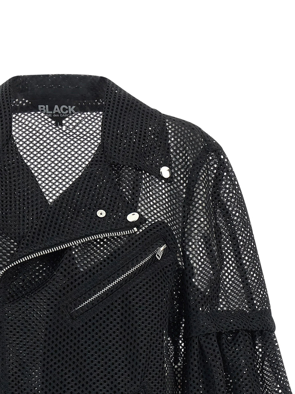 Comme Des Garçons Black Polyester Biker Jacket - XL