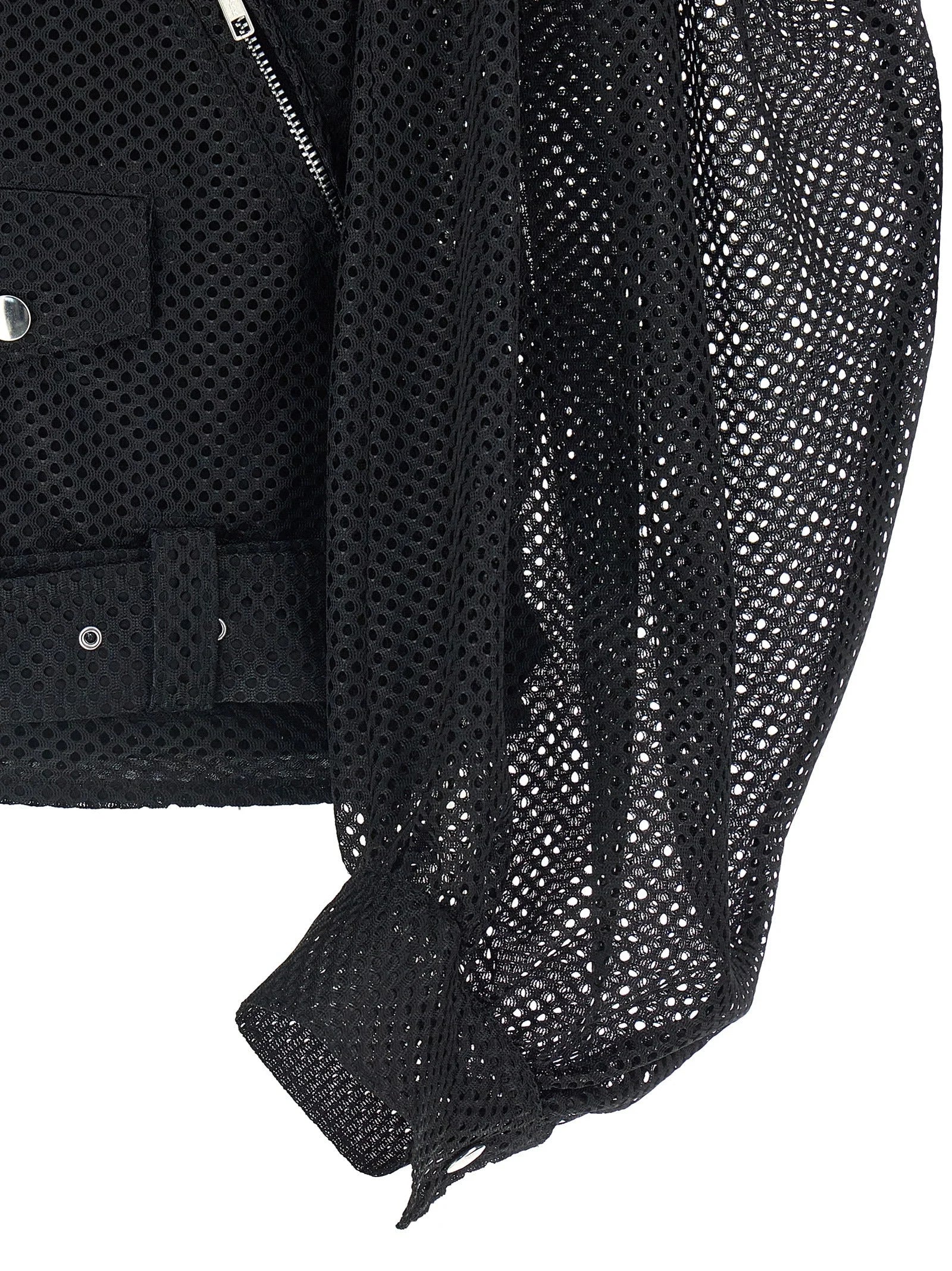 Comme Des Garçons Black Polyester Biker Jacket - XL