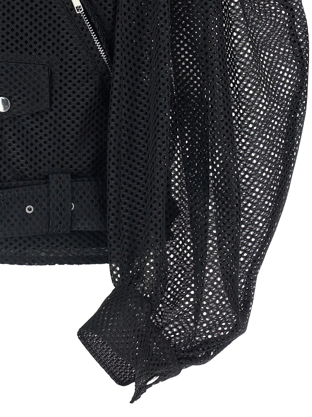 Comme Des Garçons Black Polyester Biker Jacket - XL