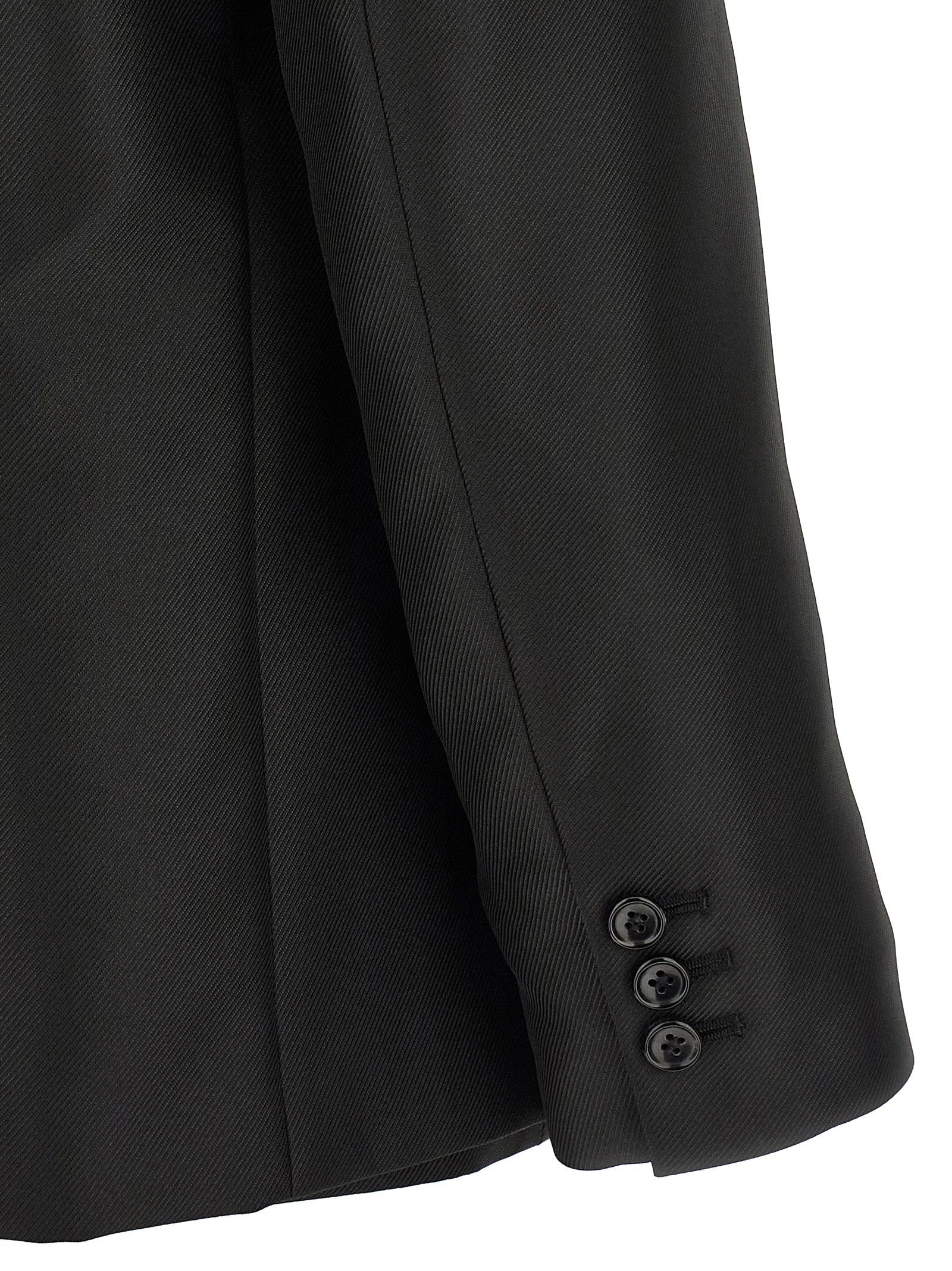 Comme Des Garçons Black Polyester Blazer - XS