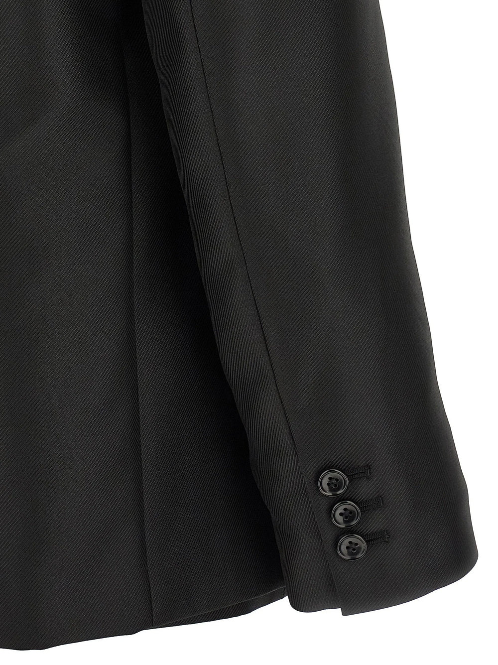 Comme Des Garçons Black Polyester Blazer - XS