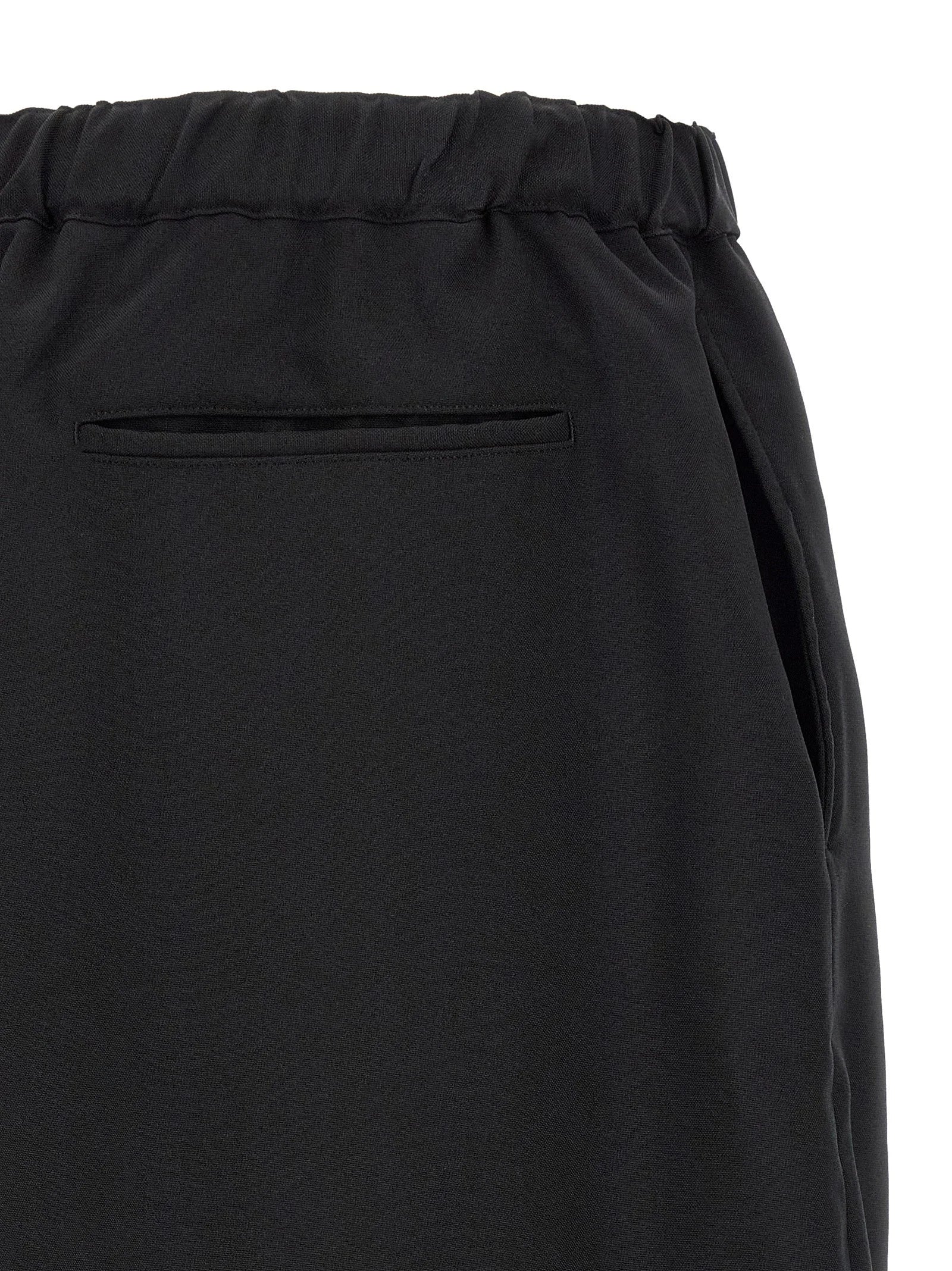 Comme Des Garçons Black Polyester Casual Pants
