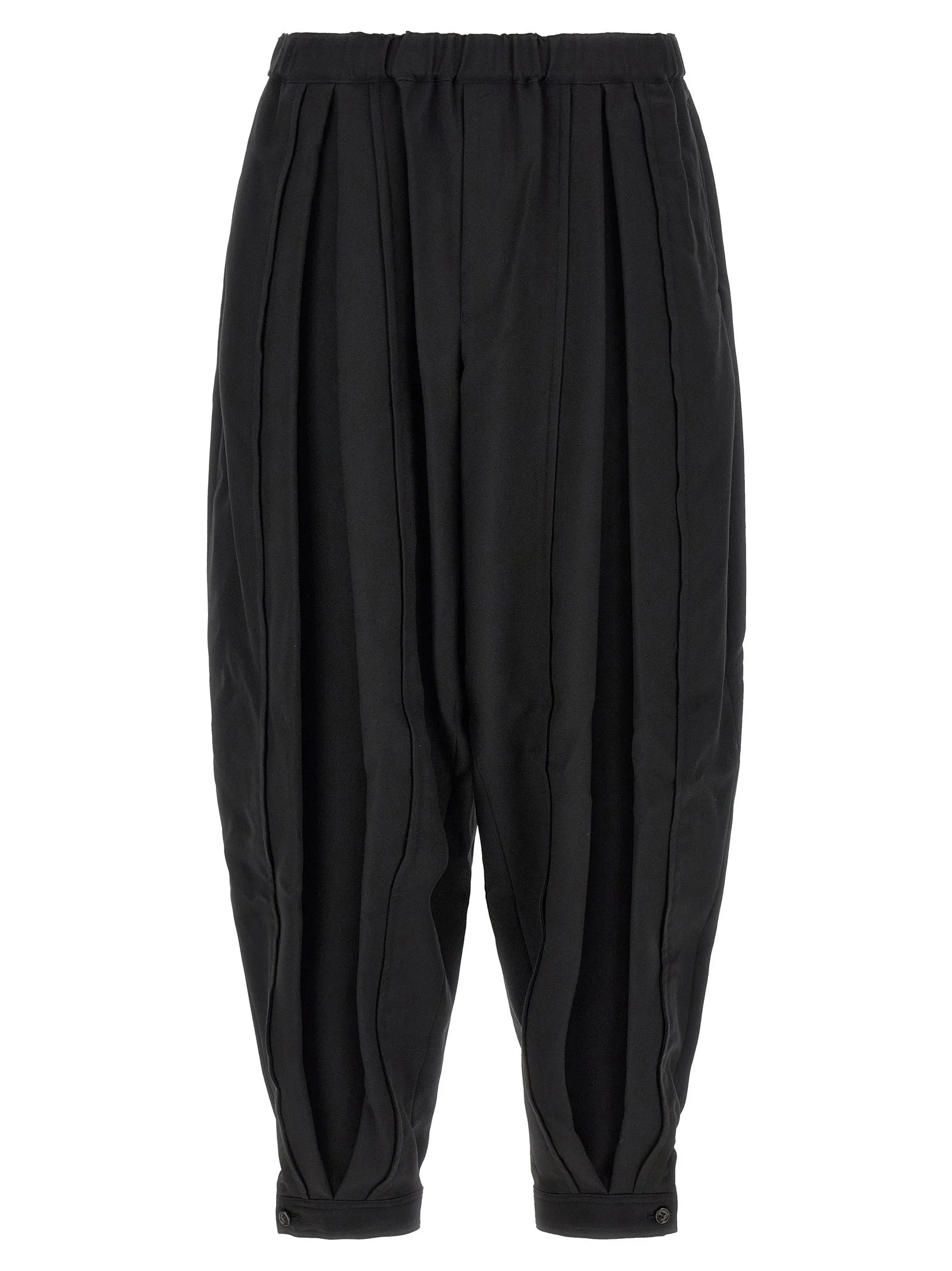 Comme Des Garçons Black Polyester Casual Pants