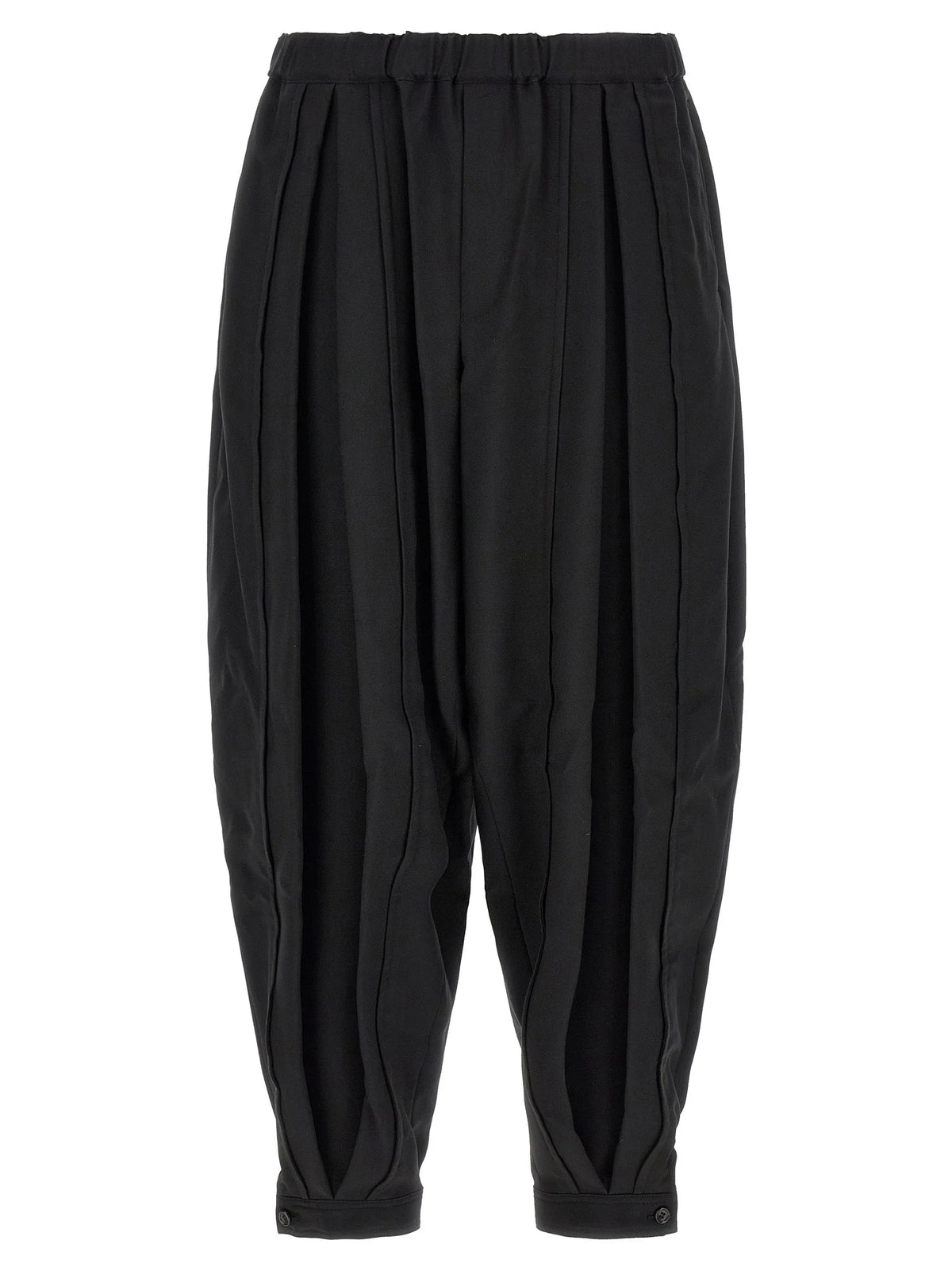 Comme Des Garçons Black Polyester Casual Pants