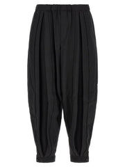 Comme Des Garçons Black Polyester Casual Pants