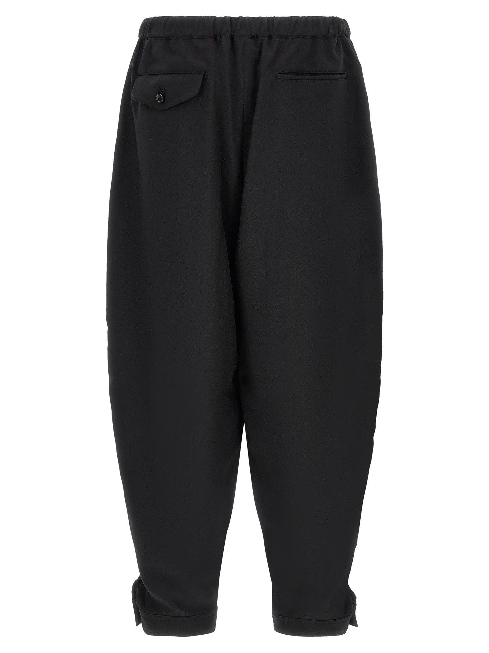 Comme Des Garçons Black Polyester Casual Pants