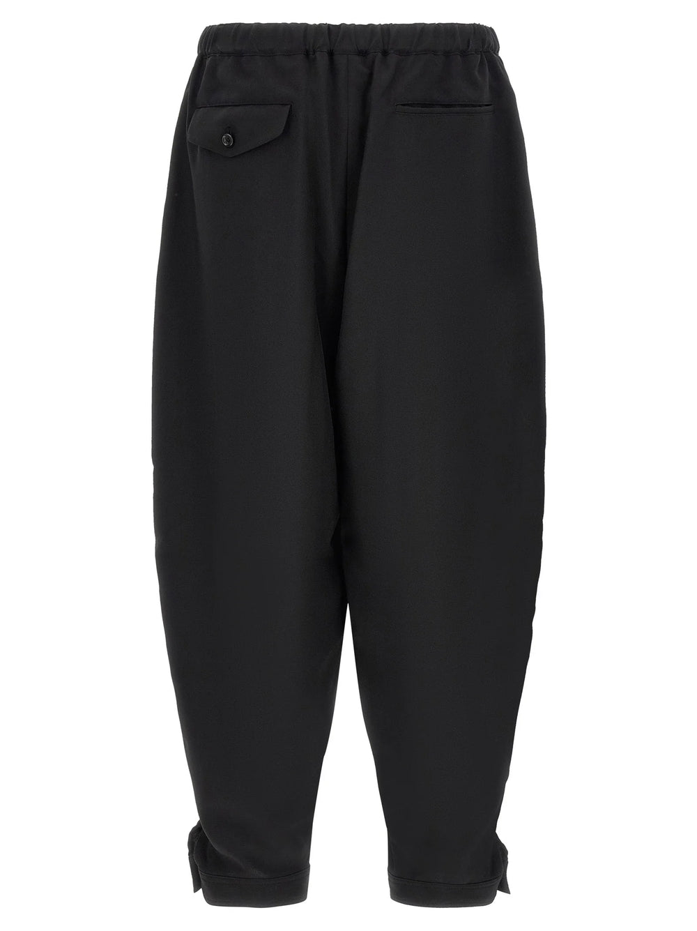Comme Des Garçons Black Polyester Casual Pants
