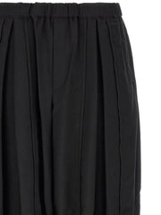 Comme Des Garçons Black Polyester Casual Pants