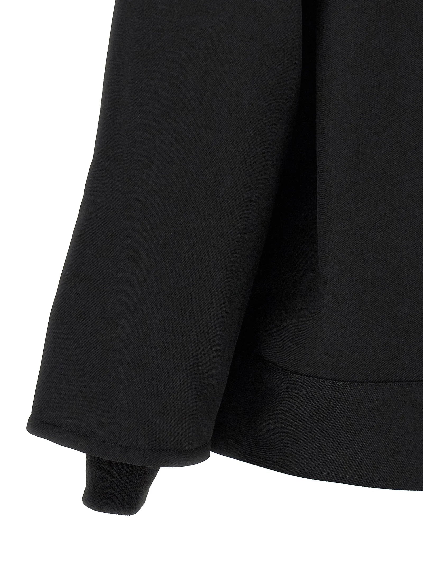 Comme Des Garçons Black Polyester Full-Length Jacket