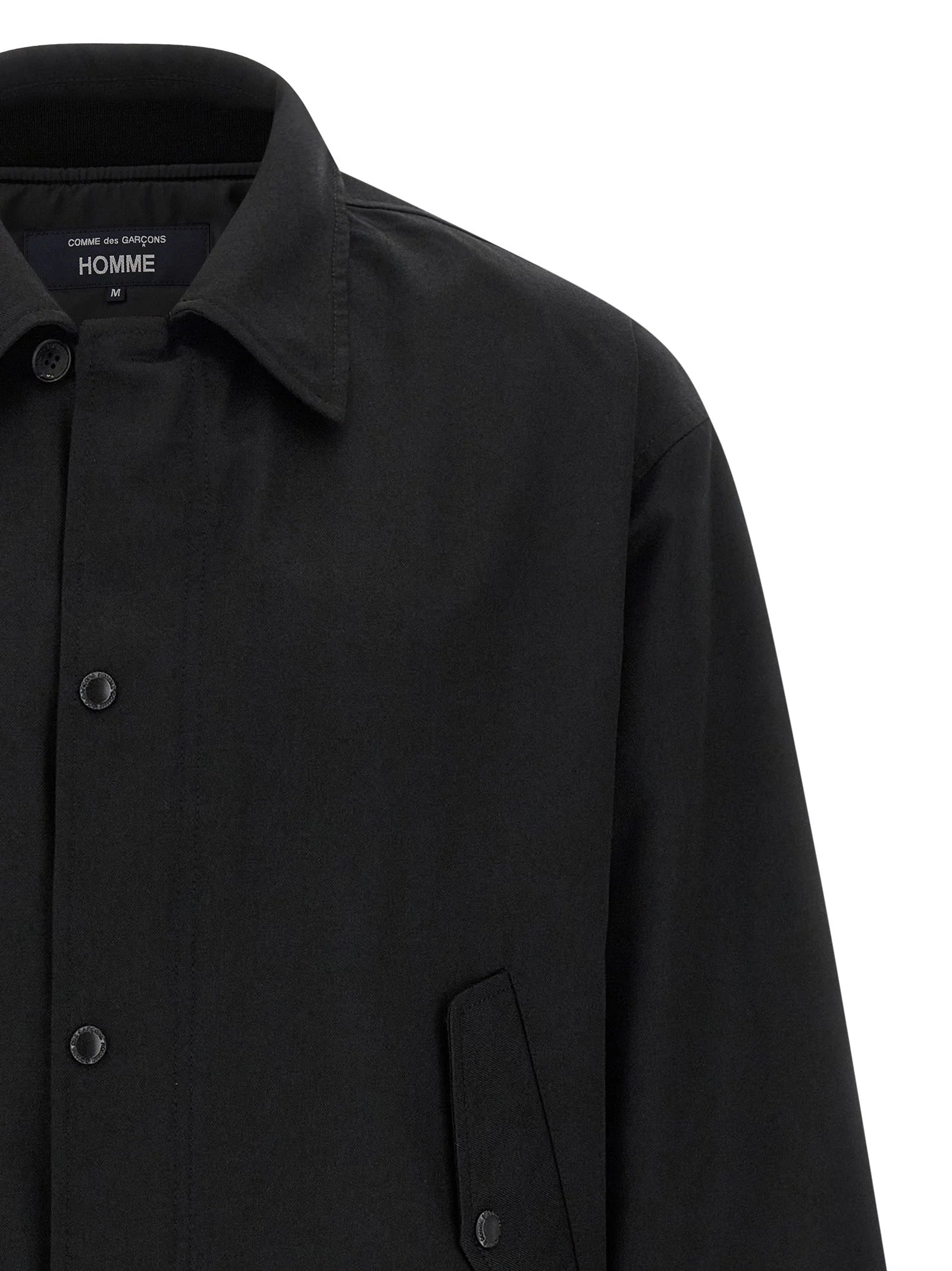 Comme Des Garçons Black Polyester Full-Length Jacket