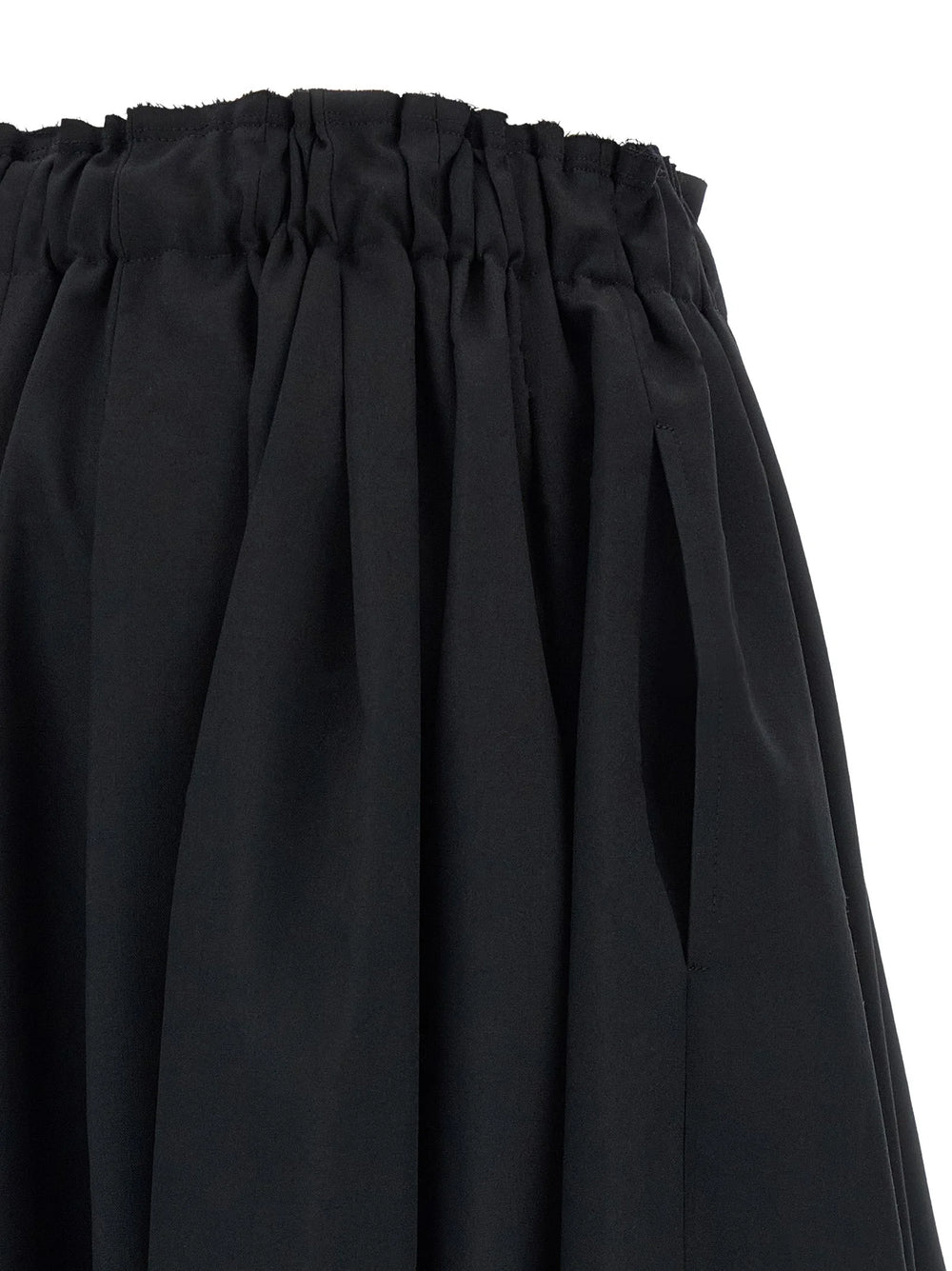 Comme Des Garçons Black Wool Bermuda Shorts - S