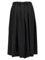 Comme Des Garçons Black Wool Midi Skirt - S