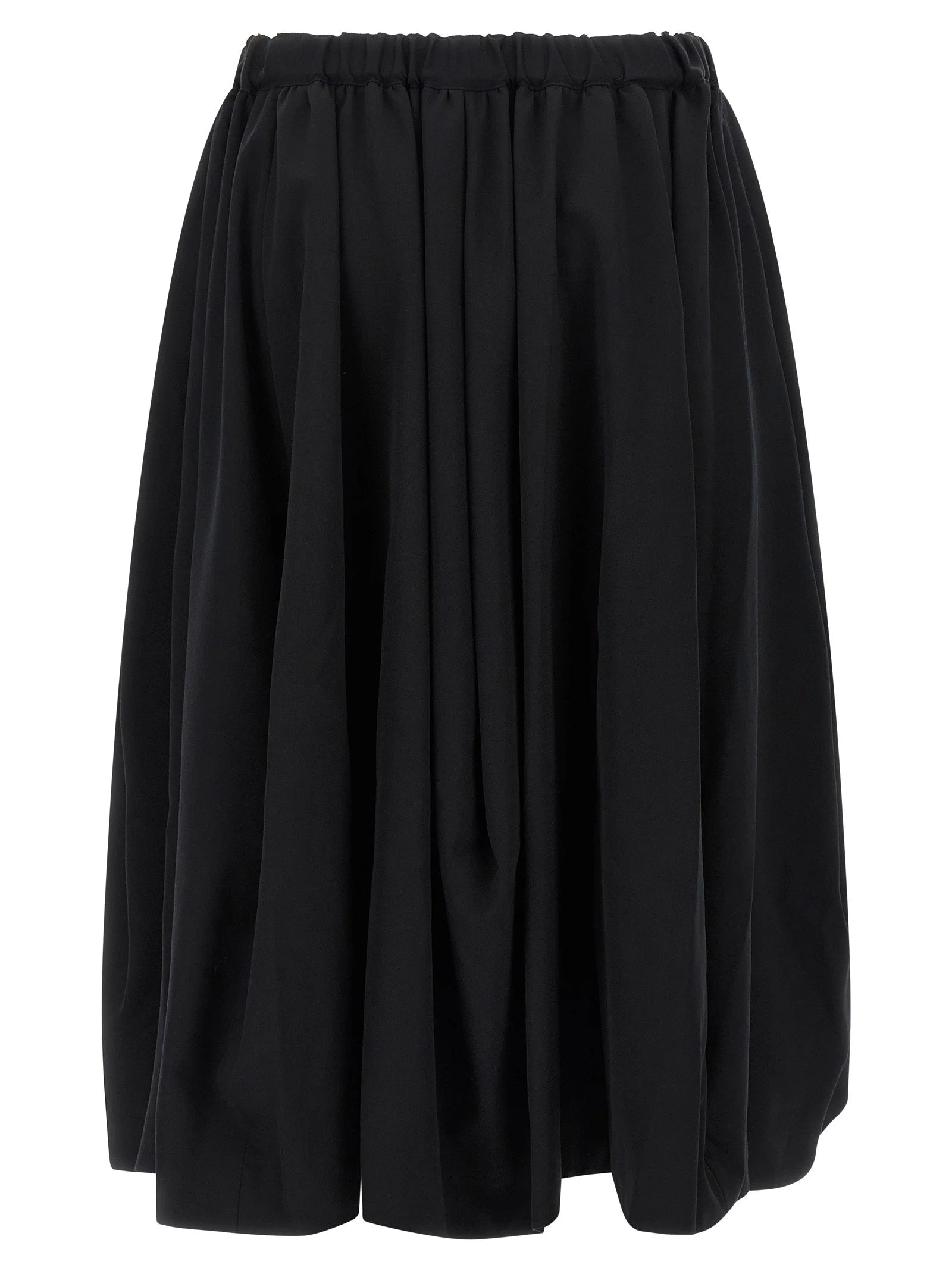 Comme Des Garçons Black Wool Mini Skirt