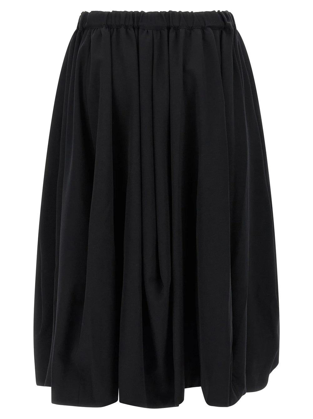 Comme Des Garçons Black Wool Mini Skirt