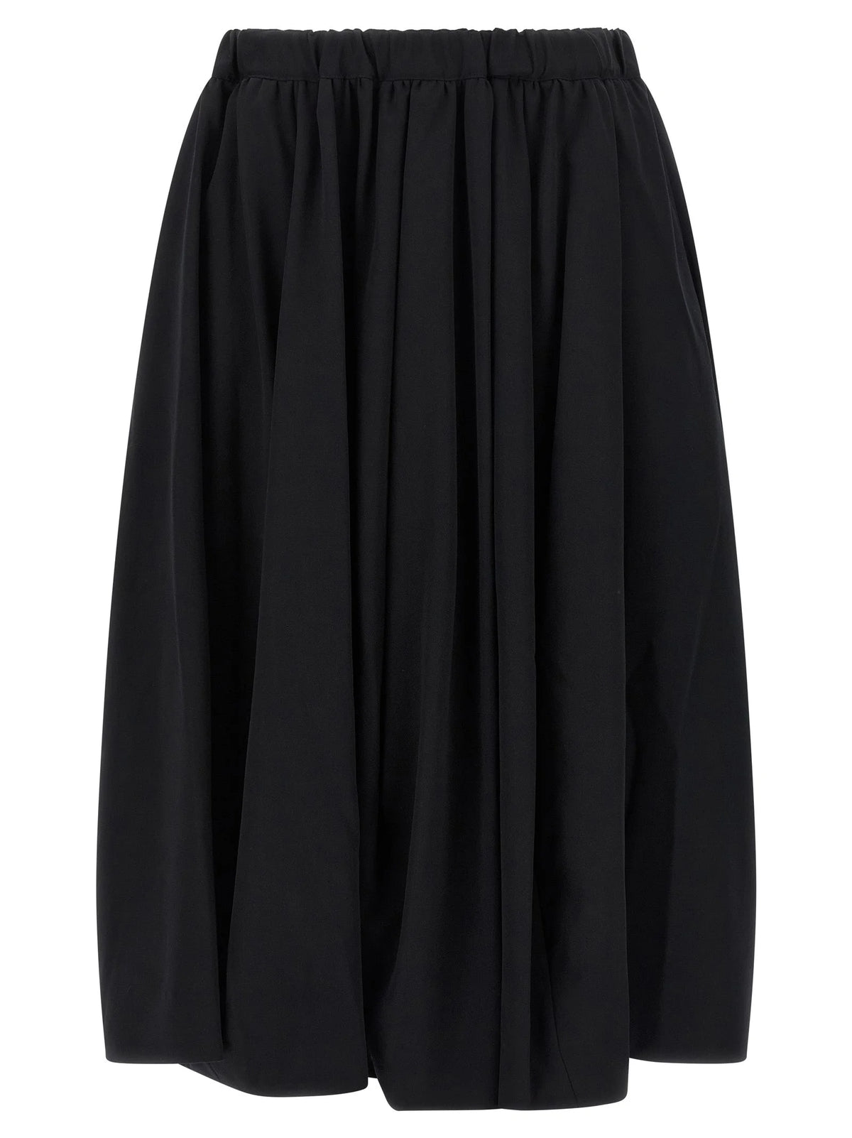 Comme Des Garçons Black Wool Mini Skirt
