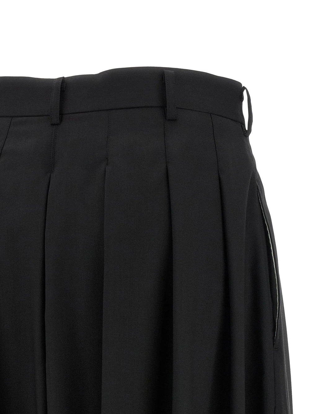 Comme Des Garçons Black Wool Pants - S