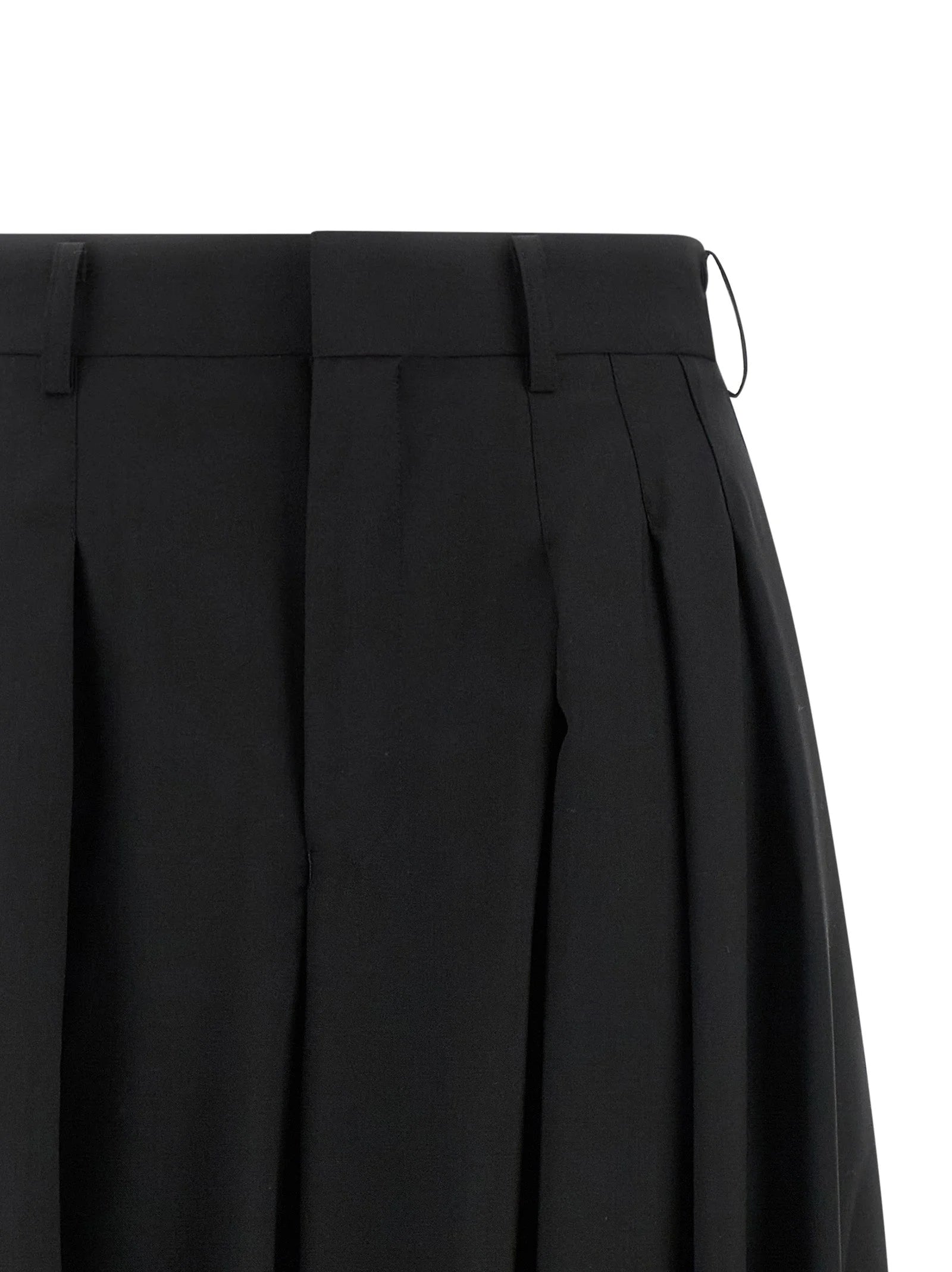 Comme Des Garçons Black Wool Pants - S