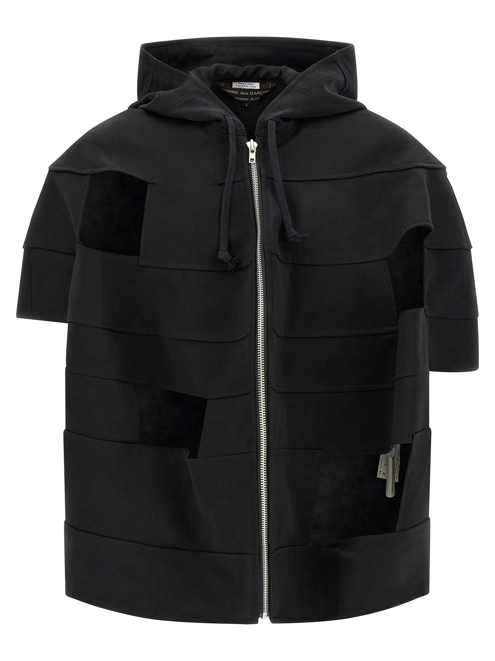 Comme Des Garçons Black Wool Shell Jacket - L