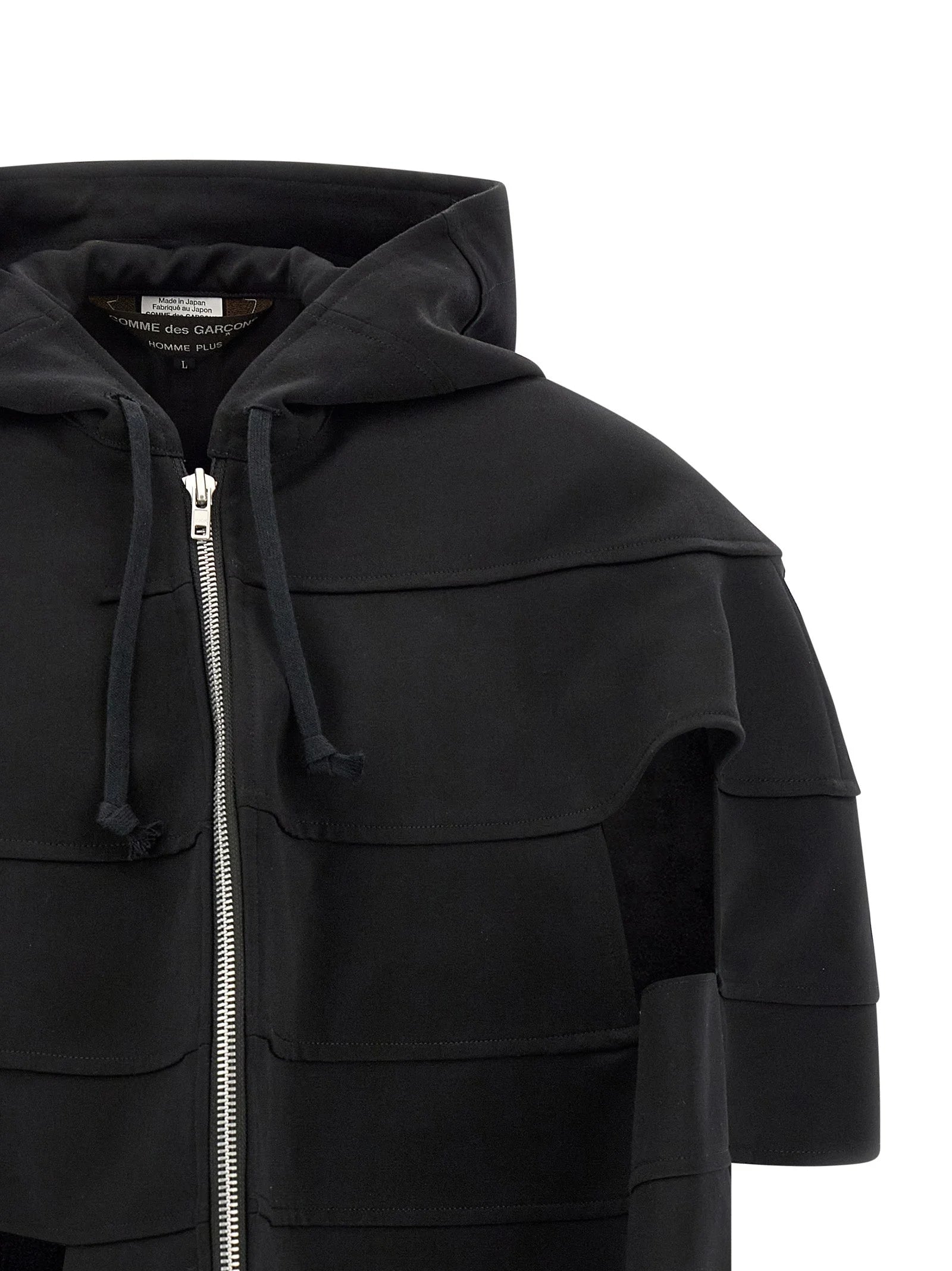 Comme Des Garçons Black Wool Shell Jacket - L