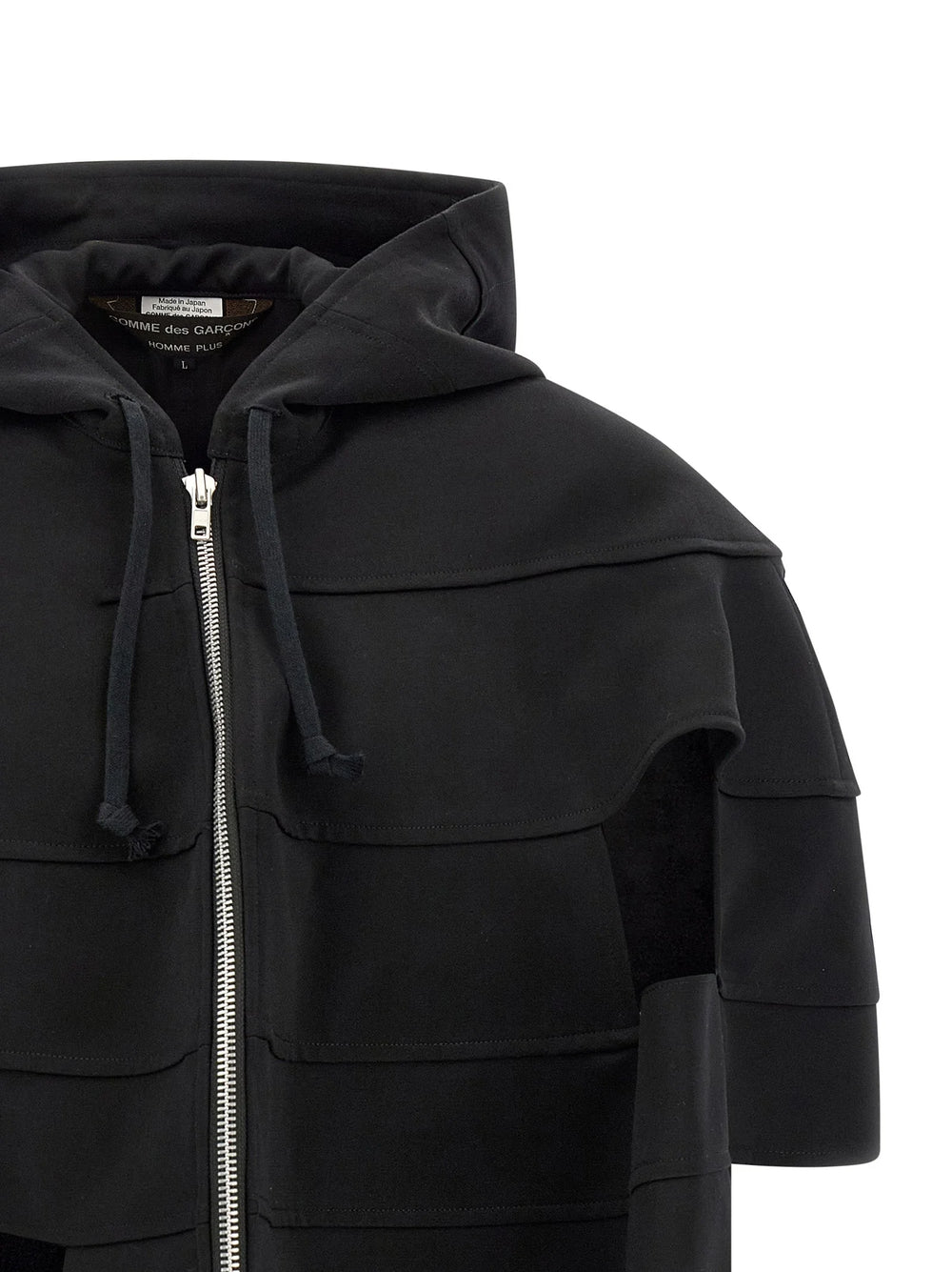 Comme Des Garçons Black Wool Shell Jacket - L