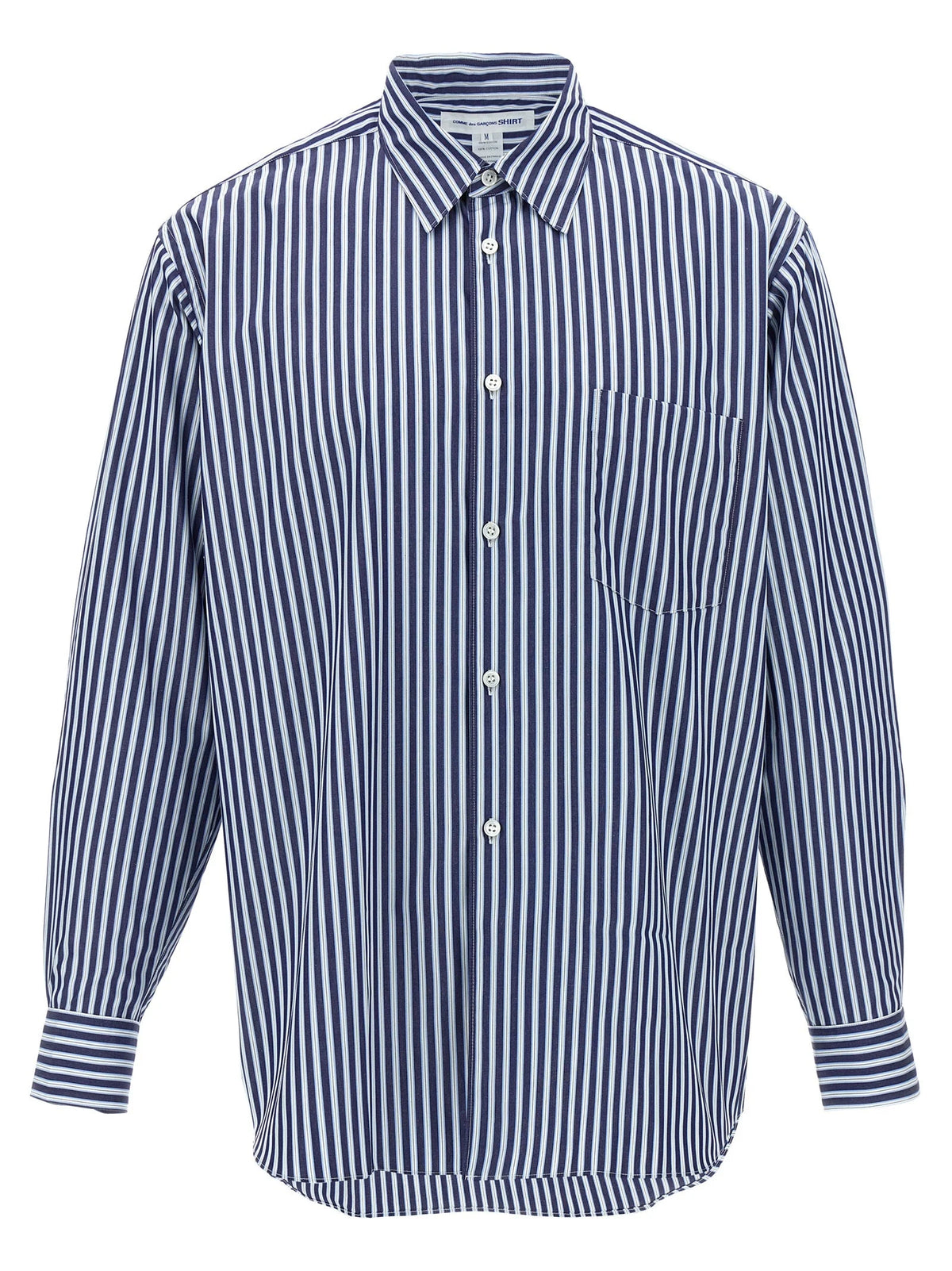 Comme Des Garçons Blue Cotton Blouse - XL