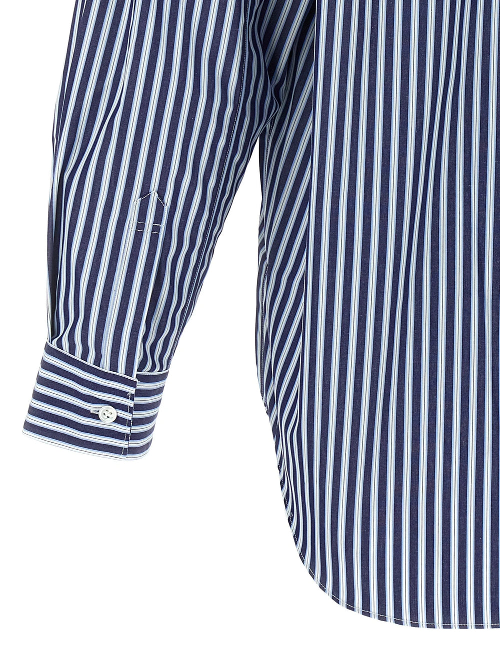 Comme Des Garçons Blue Cotton Blouse - XL