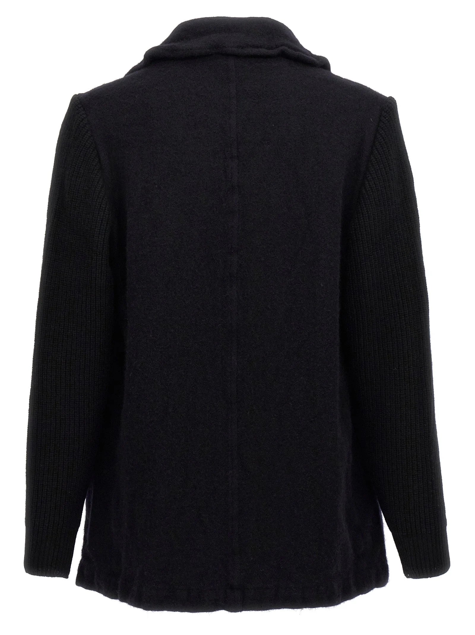 Comme Des Garçons Blue Wool Coat - L