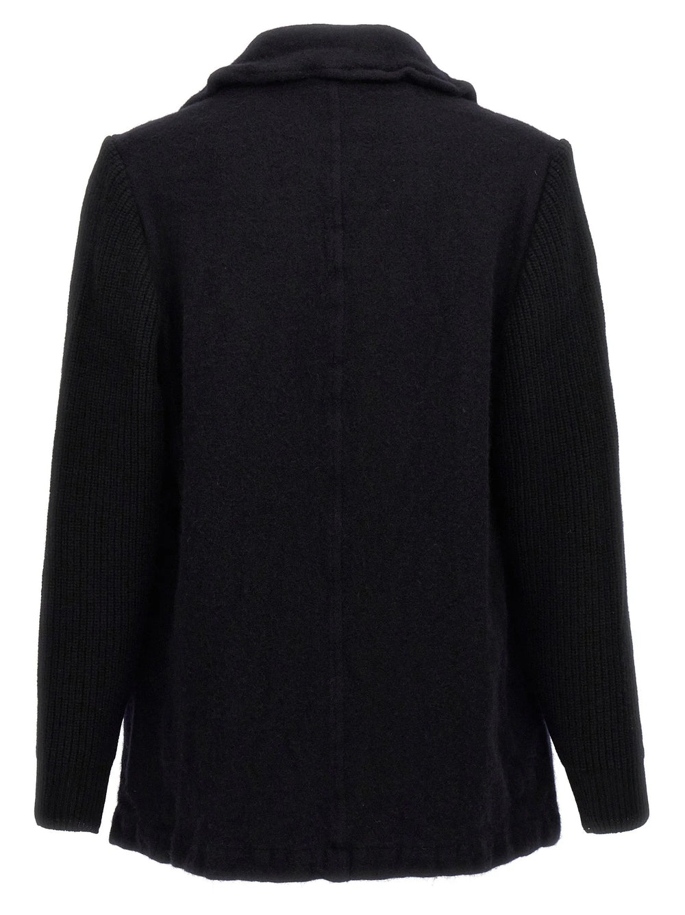 Comme Des Garçons Blue Wool Coat - L