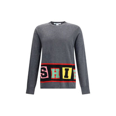 Comme Des Garçons Crewneck Sweater with colorful lettering - Sweatshirts