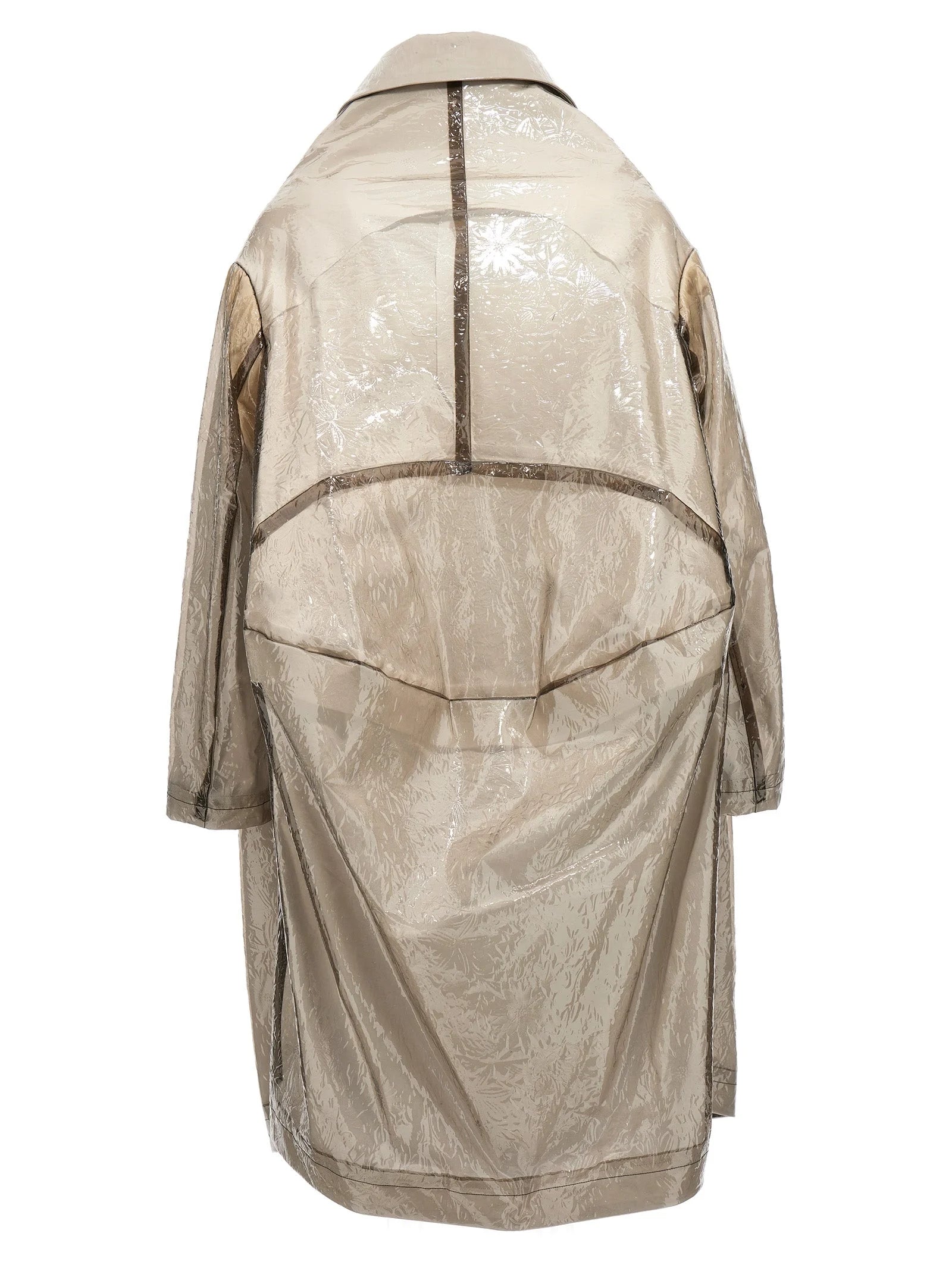 Comme Des Garçons Gray Polyethylene Coat - S