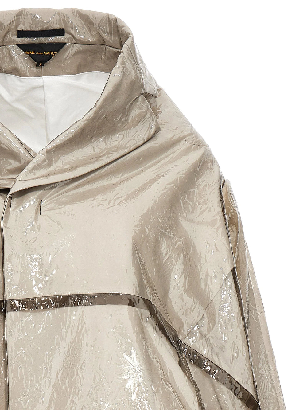 Comme Des Garçons Gray Polyethylene Coat - S