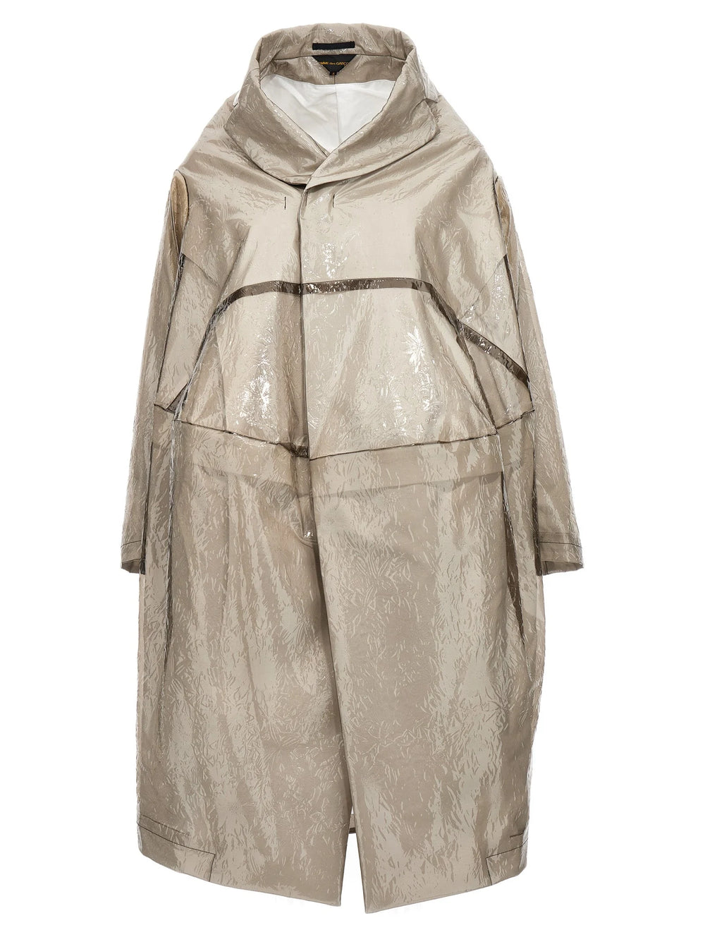 Comme Des Garçons Gray Polyethylene Coat - S