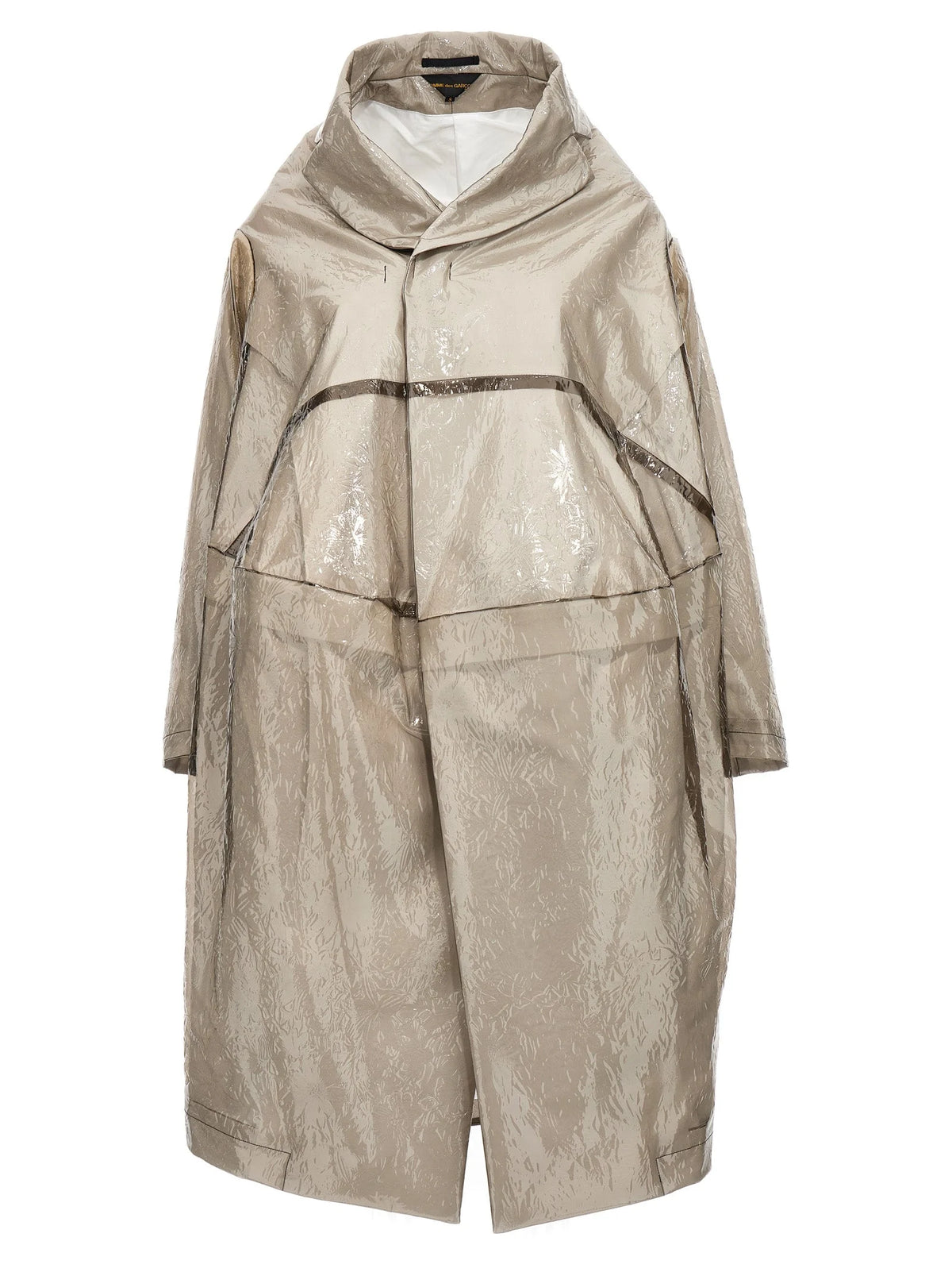 Comme Des Garçons Gray Polyethylene Coat - S