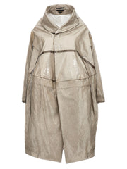 Comme Des Garçons Gray Polyethylene Coat - S