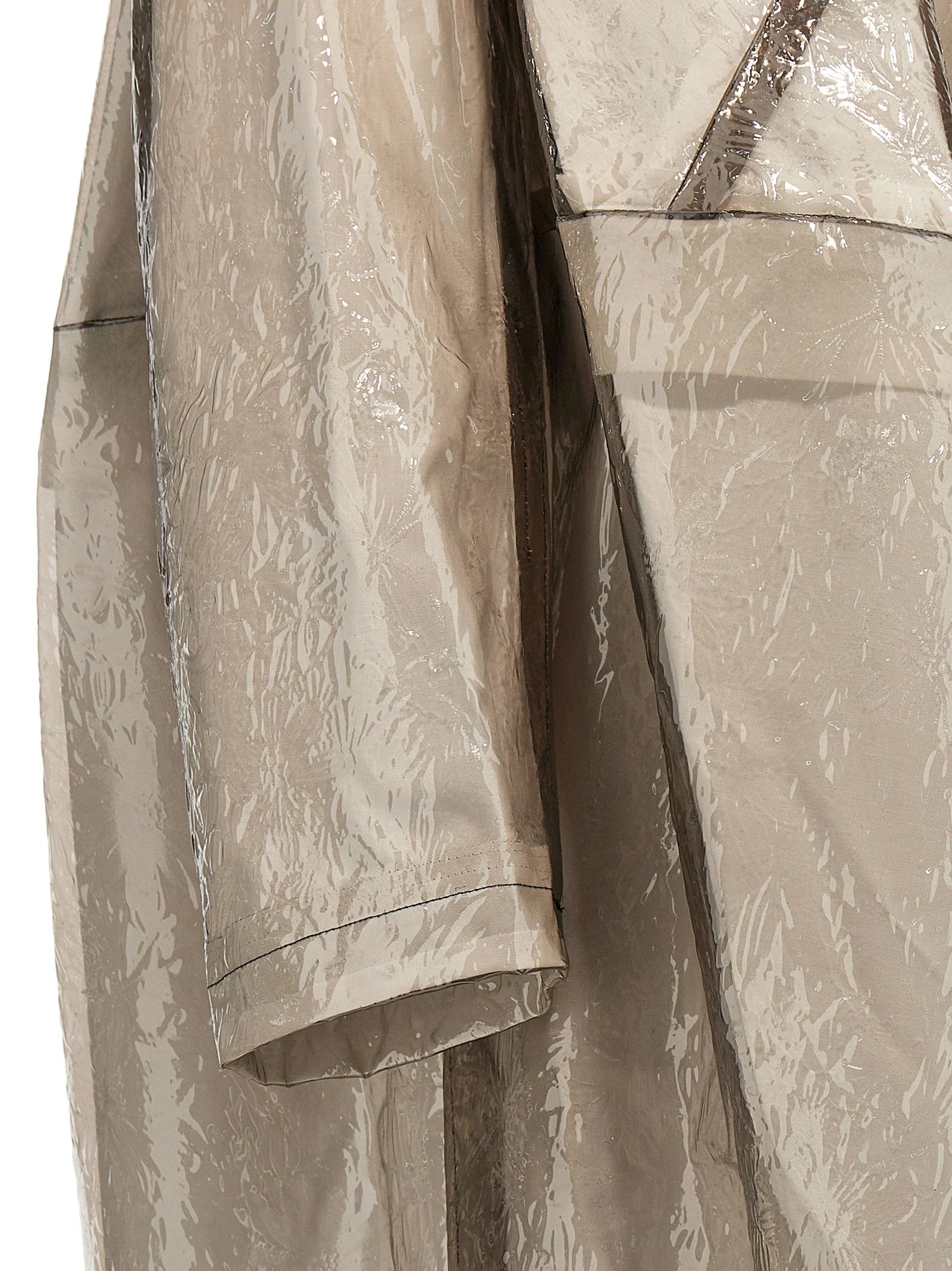 Comme Des Garçons Gray Polyethylene Coat - S