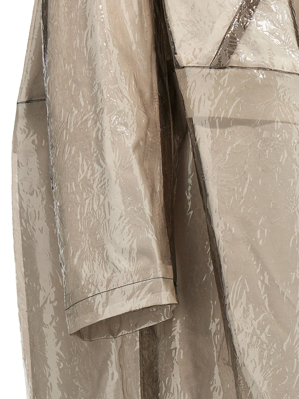 Comme Des Garçons Gray Polyethylene Coat - S