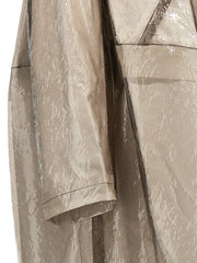 Comme Des Garçons Gray Polyethylene Coat - S