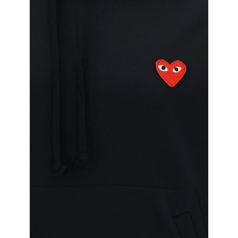 Comme Des Garçons Play Black Polyester Sweatshirt - M