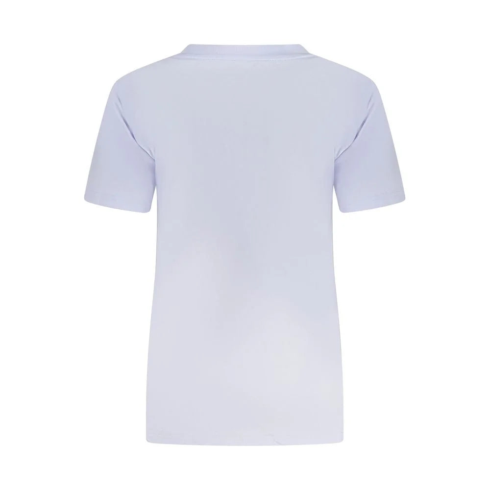 Converse Purple Cotton Women T-Shirt