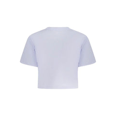Converse Purple Cotton Women T-Shirt - L