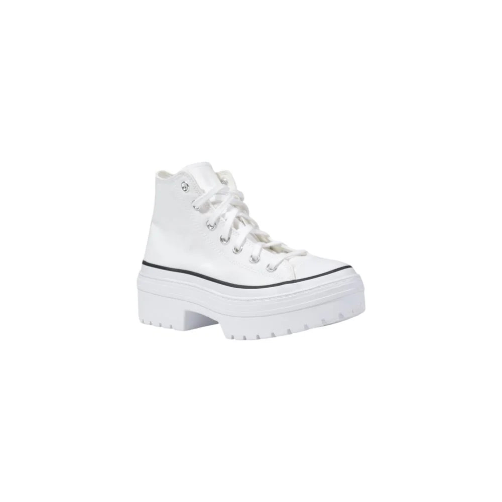 Converse White Fabric Chunky Sneakers