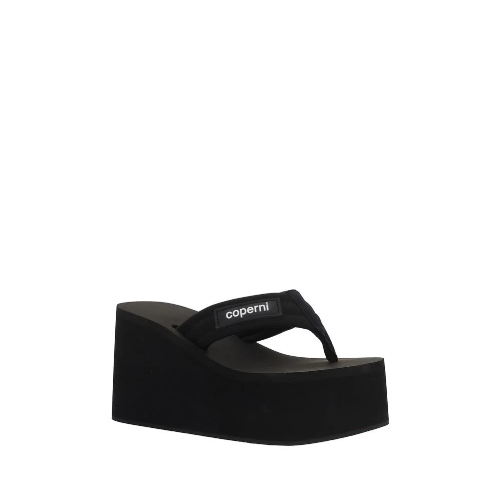 Coperni Black Polyamide Platform Sandals