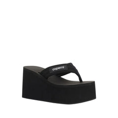 Coperni Black Polyamide Platform Sandals