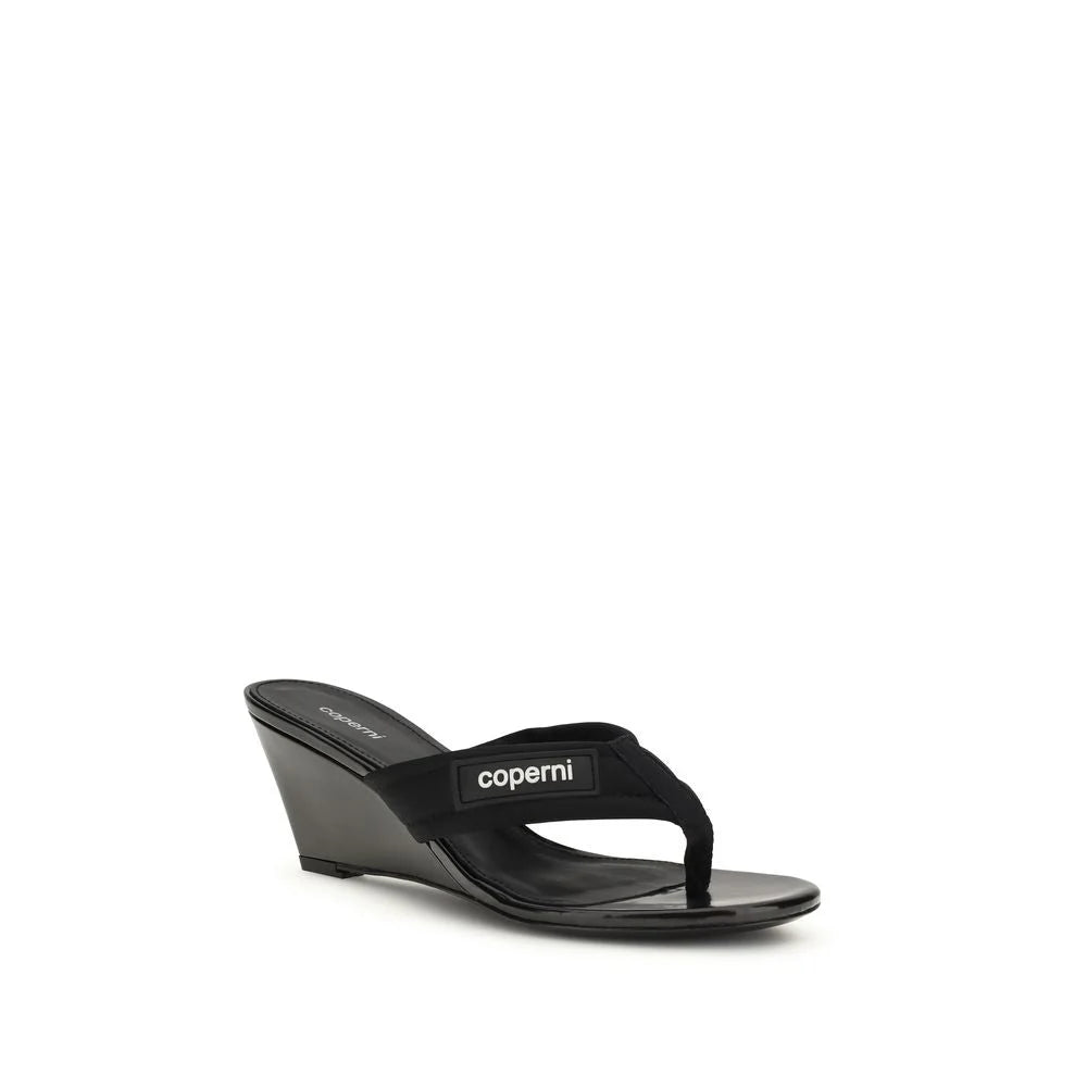 Coperni Black Polyamide Wedge Sandals