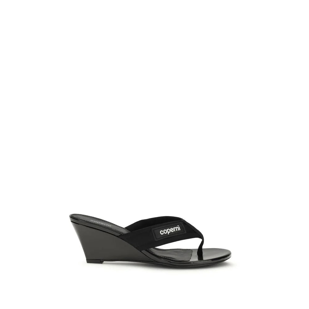 Coperni Black Polyamide Wedge Sandals